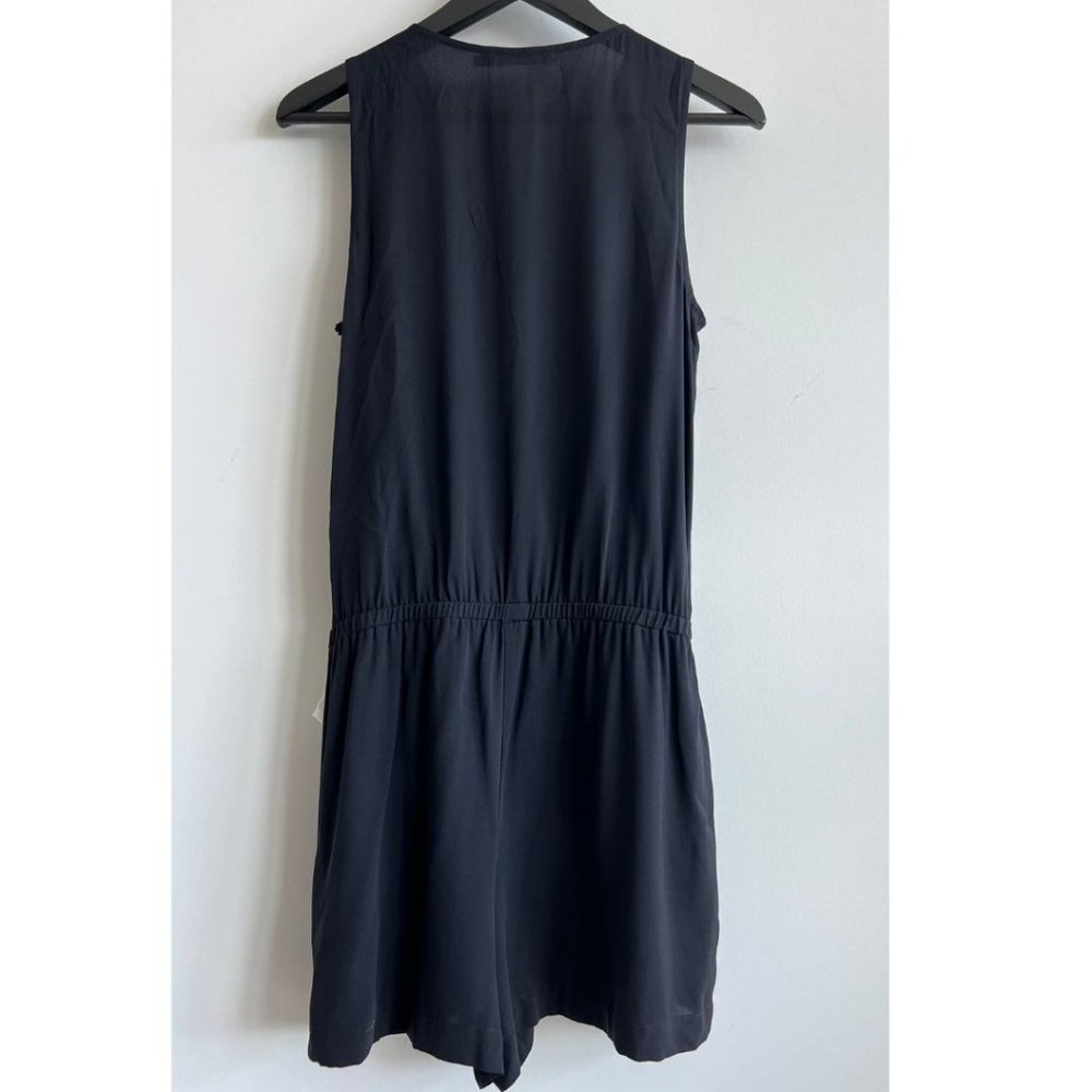 Bailey 44 silk sleeveless woven surplice romper - Picture 2 of 3